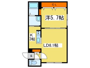 グランメール北１８条の物件間取画像